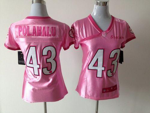 Steelers #43 Troy Polamalu New Pink Women's Be Luv'd Stitched Elite Jersey cheap jerseys for sale - CheapJerseys.Shop