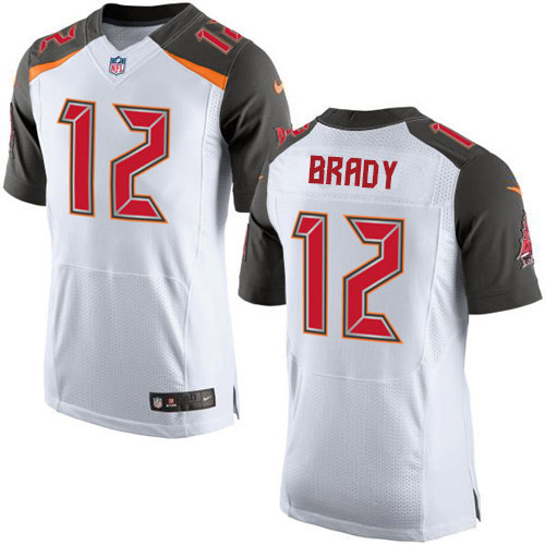 Buccaneers #12 Tom Brady White Men's Stitched New Elite Jersey cheap jerseys for sale - CheapJerseys.Shop