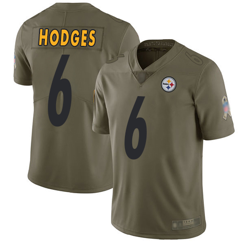 Pittsburgh Steelers #6 Devlin Hodges Olive Men's Stitched Limited 2017 Salute To Service Jersey Men's cheap jerseys for sale - CheapJerseys.Shop