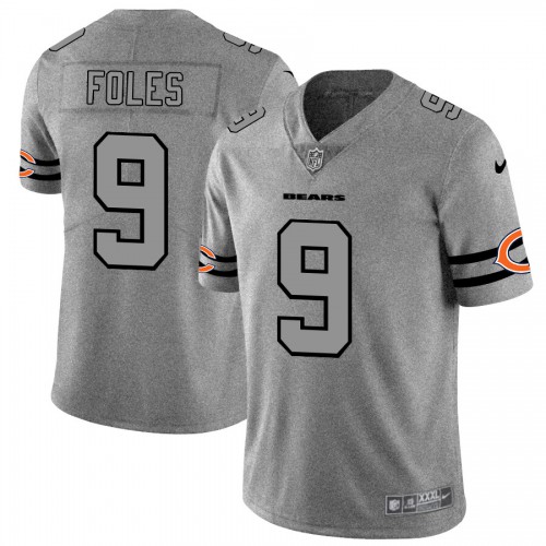 Chicago Chicago Bears #9 Nick Foles Men's Gray Gridiron II Vapor Untouchable Limited Jersey Men's cheap jerseys for sale - CheapJerseys.Shop