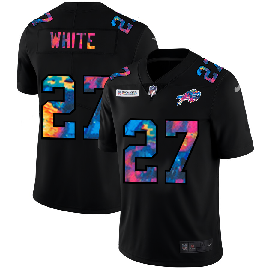 Buffalo Bills #27 Tre'Davious White Men's Multi-Color Black 2020 Crucial Catch Vapor Untouchable Limited Jersey cheap jerseys for sale - CheapJerseys.Shop