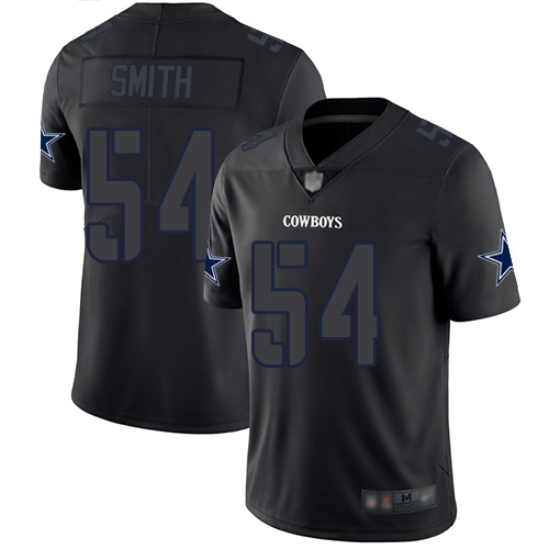Dallas Cowboys #54 Jaylon Smith Black Men's Stitched Limited Rush Impact Jersey Men's cheap jerseys for sale - CheapJerseys.Shop
