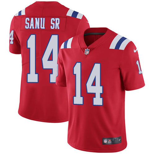 New England Patriots #14 Mohamed Sanu Sr Red Alternate Youth Stitched Vapor Untouchable Limited Jersey Youth cheap jerseys for sale - CheapJerseys.Shop