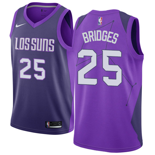 Phoenix Suns #25 Mikal Bridges Purple Swingman City Edition Jersey Mens cheap jerseys for sale - CheapJerseys.Shop