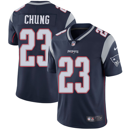 New England Patriots #23 Patrick Chung Navy Blue Team Color Men's Stitched Vapor Untouchable Limited Jersey Men's cheap jerseys for sale - CheapJerseys.Shop