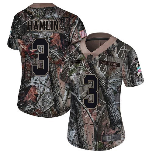 Bills #3 Damar Hamlin Camo Women's Stitched Limited Rush Realtree Jersey cheap jerseys for sale - CheapJerseys.Shop