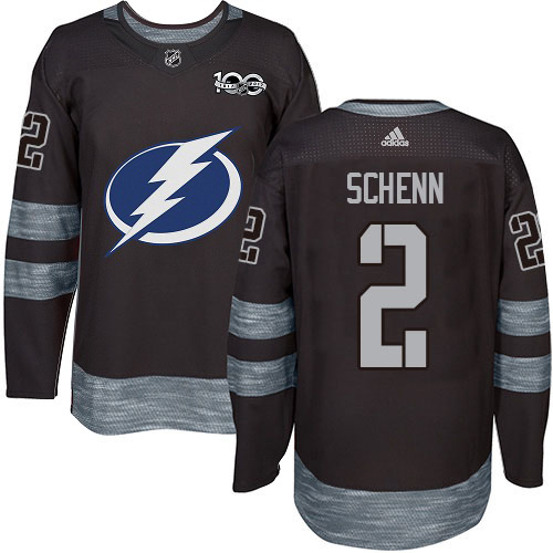 Tampa Bay Lightning #2 Luke Schenn Black 1917-2017 100th Anniversary Stitched Jersey Men's cheap jerseys for sale - CheapJerseys.Shop