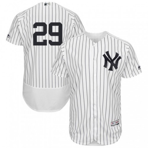 New York Yankees #29 Gio Urshela White Strip Flexbase Authentic Collection Stitched Jersey Men's cheap jerseys for sale - CheapJerseys.Shop