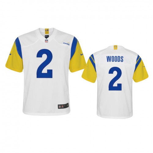 Los Angeles Los Angeles Rams #2 Robert Woods Youth Alternate Game Jersey - White Youth cheap jerseys for sale - CheapJerseys.Shop