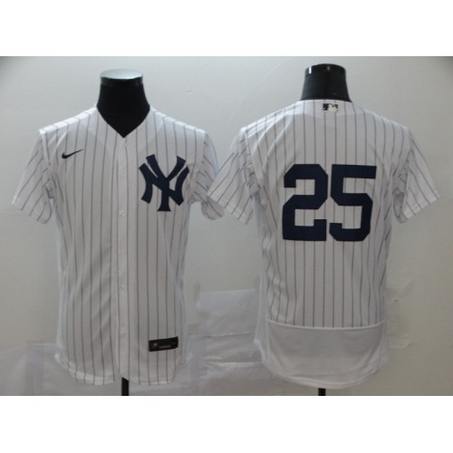 New York New York Yankees #25 Gleyber Torres Men's White Navy Home 2020 Authentic Player Jersey Men's cheap jerseys for sale - CheapJerseys.Shop