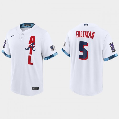 Atlanta Atlanta Braves #5 Freddie Freeman 2021 All Star Game Fan's Version White Jersey Men's cheap jerseys for sale - CheapJerseys.Shop