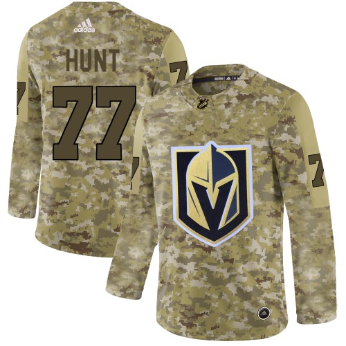 Golden Vegas Golden Knights #77 Brad Hunt Camo Authentic Stitched Jersey Men's cheap jerseys for sale - CheapJerseys.Shop