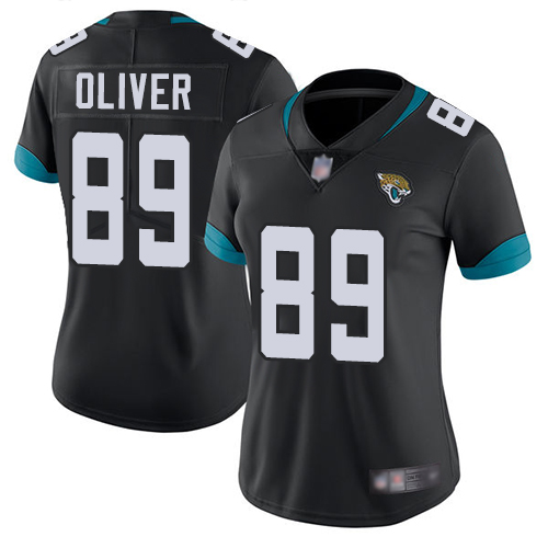 Jacksonville Jaguars #89 Josh Oliver Black Team Color Women's Stitched Vapor Untouchable Limited Jersey Womens cheap jerseys for sale - CheapJerseys.Shop