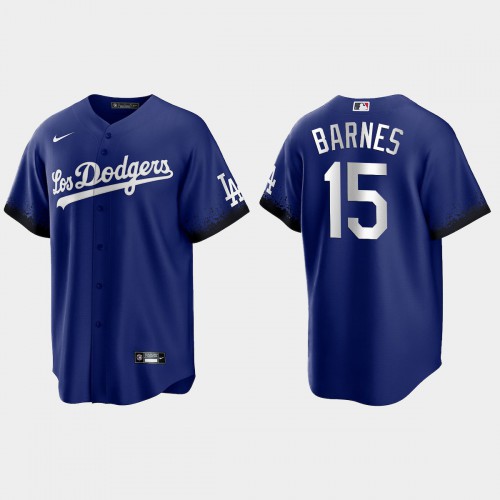 Los Angeles Los Angeles Dodgers #15 Austin Barnes Men's 2021 City Connect Game Jersey Royal Men's cheap jerseys for sale - CheapJerseys.Shop