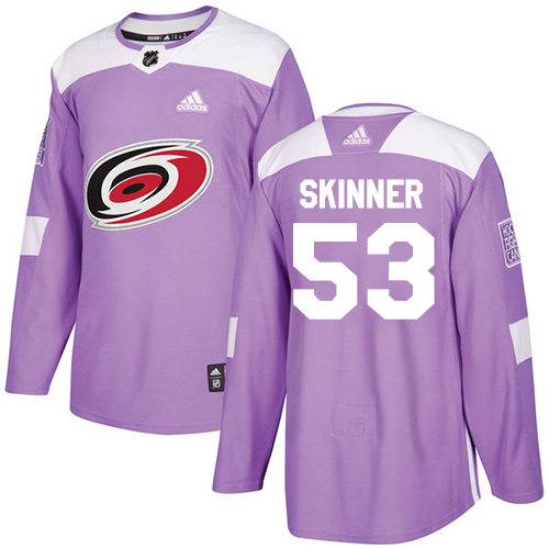 Carolina Hurricanes #53 Jeff Skinner Purple Authentic Fights Cancer Stitched Youth Jersey Youth cheap jerseys for sale - CheapJerseys.Shop