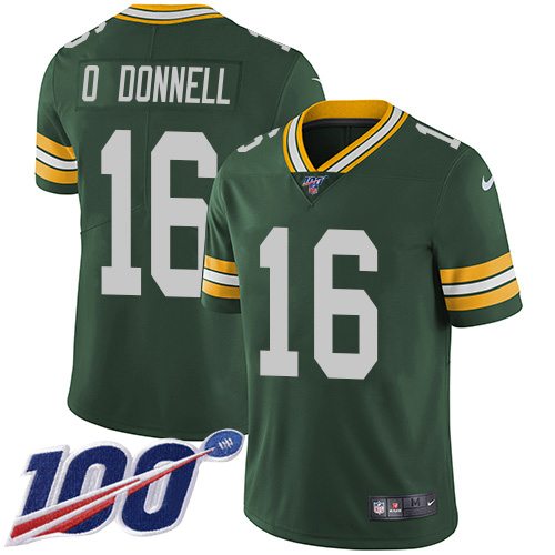Packers #16 Pat O'Donnell Green Team Color Youth Stitched 100th Season Vapor Untouchable Limited Jersey cheap jerseys for sale - CheapJerseys.Shop