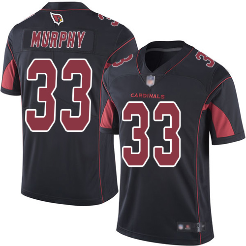 Arizona Cardinals #33 Byron Murphy Black Men's Stitched Limited Rush Jersey Men's cheap jerseys for sale - CheapJerseys.Shop
