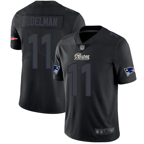 Patriots #11 Julian Edelman Black Men's Stitched Limited Rush Impact Jersey cheap jerseys for sale - CheapJerseys.Shop