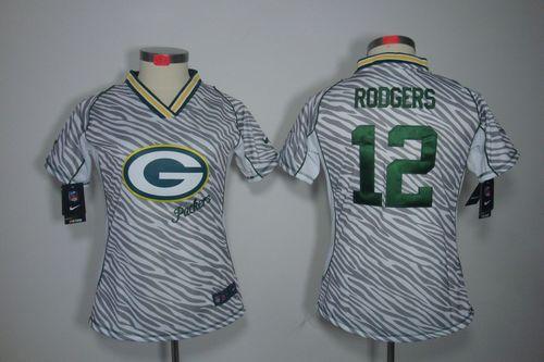 Packers #12 Aaron Rodgers Zebra Women's Stitched Elite Jersey cheap jerseys for sale - CheapJerseys.Shop