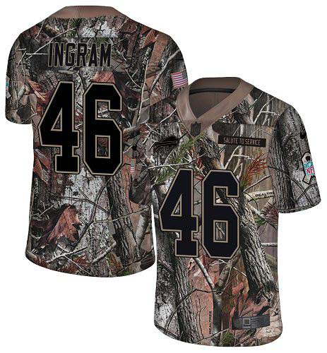 Bills #46 Ja'Marcus Ingram Camo Men's Stitched Limited Rush Realtree Jersey cheap jerseys for sale - CheapJerseys.Shop