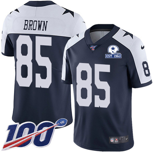 Dallas Cowboys #85 Noah Brown Navy Blue Thanksgiving Men's Stitched With Established In 1960 Patch 100th Season Vapor Untouchable Limited Throwbac cheap jerseys for sale - CheapJerseys.Shop