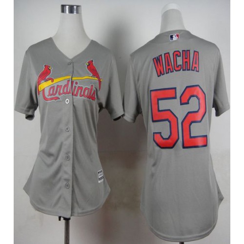 St.Louis Cardinals #52 Michael Wacha Grey Road Women's Stitched Jersey Womens cheap jerseys for sale - CheapJerseys.Shop