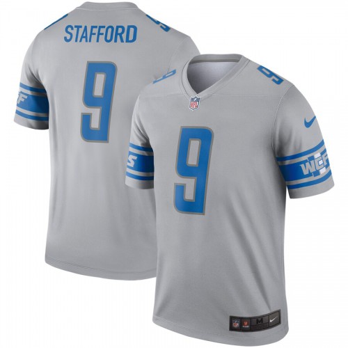 Detroit Detroit Lions #9 Matthew Stafford Inverted Legend Jersey Gray Men's cheap jerseys for sale - CheapJerseys.Shop