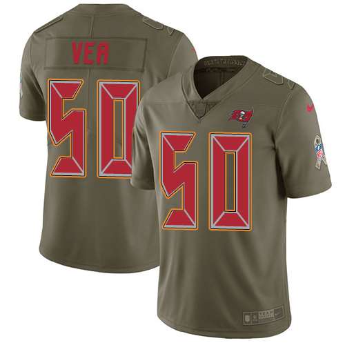 Tampa Bay Buccaneers #50 Vita Vea Olive Men's Stitched Limited 2017 Salute To Service Jersey Men's cheap jerseys for sale - CheapJerseys.Shop