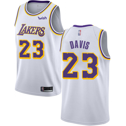 Los Angeles Lakers #23 Anthony Davis White Womens Swingman Association Edition Jersey Womens cheap jerseys for sale - CheapJerseys.Shop