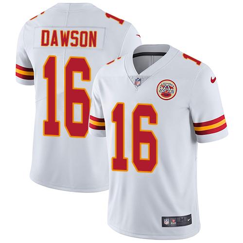 Kansas City Chiefs #16 Len Dawson White Men's Stitched Vapor Untouchable Limited Jersey Men's cheap jerseys for sale - CheapJerseys.Shop