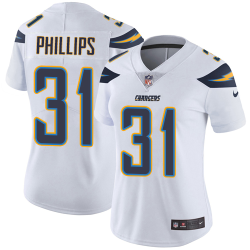 Los Angeles Chargers #31 Adrian Phillips White Women's Stitched Vapor Untouchable Limited Jersey Womens cheap jerseys for sale - CheapJerseys.Shop