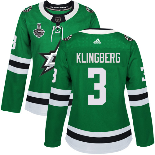 Dallas Stars #3 John Klingberg Green Home Authentic Women's 2020 Stanley Cup Final Stitched Jersey Womens cheap jerseys for sale - CheapJerseys.Shop