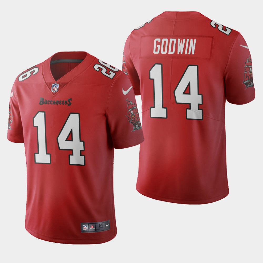 Tampa Bay Buccaneers #14 Chris Godwin Red Men's 2020 Vapor Limited Jersey cheap jerseys for sale - CheapJerseys.Shop