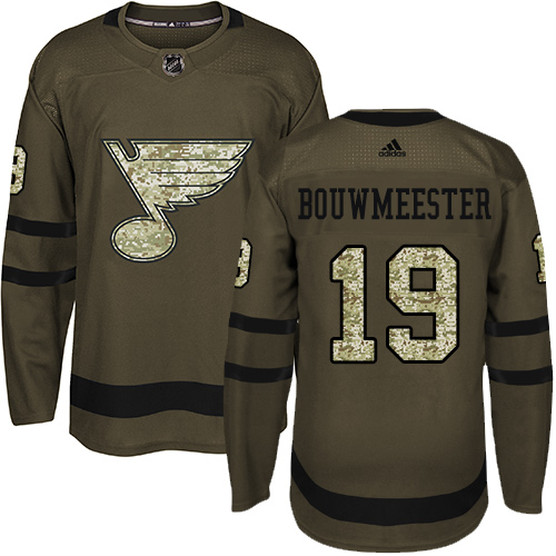St. Louis Blues #19 Jay Bouwmeester Green Salute to Service Stitched Jersey Men's cheap jerseys for sale - CheapJerseys.Shop