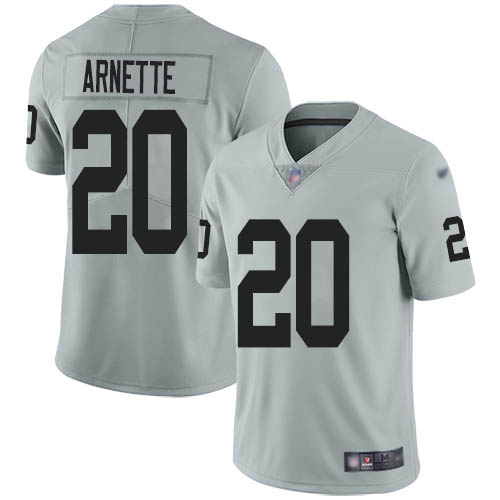 Las Vegas Raiders #20 Damon Arnette Silver Youth Stitched Limited Inverted Legend Jersey Youth cheap jerseys for sale - CheapJerseys.Shop