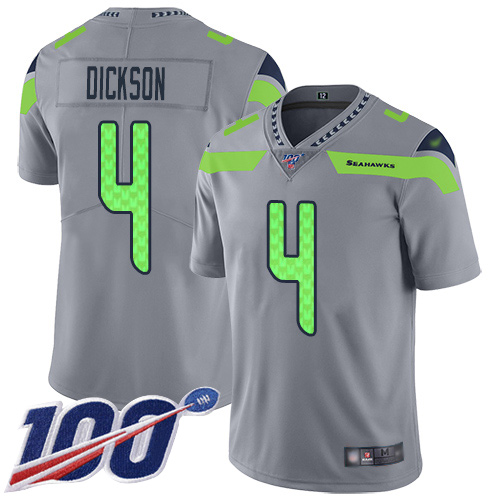 Seattle Seahawks #4 Michael Dickson Silver Youth Stitched Limited Inverted Legend 100th Season Jersey Youth cheap jerseys for sale - CheapJerseys.Shop