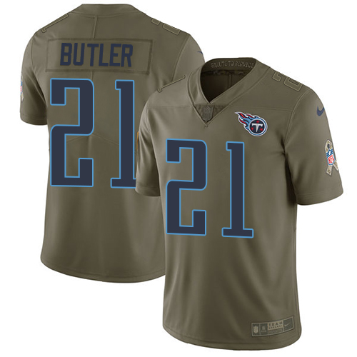 Tennessee Titans #21 Malcolm Butler Olive Youth Stitched Limited 2017 Salute to Service Jersey Youth cheap jerseys for sale - CheapJerseys.Shop