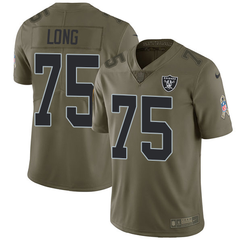 Las Vegas Raiders #75 Howie Long Olive Men's Stitched Limited 2017 Salute To Service Jersey Men's cheap jerseys for sale - CheapJerseys.Shop
