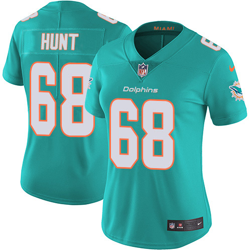 Miami Dolphins #68 Robert Hunt Aqua Green Team Color Women's Stitched Vapor Untouchable Limited Jersey Womens cheap jerseys for sale - CheapJerseys.Shop