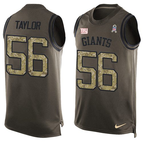 Giants #56 Lawrence Taylor Green Men's Stitched Limited Salute To Service Tank Top Jersey cheap jerseys for sale - CheapJerseys.Shop