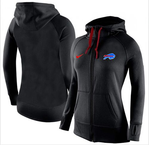 Women's Buffalo Bills Full-Zip Performance Hoodie Black cheap jerseys for sale - CheapJerseys.Shop