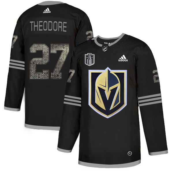 Golden Knights #27 Shea Theodore Black Youth 2023 Stanley Cup Final Patch Authentic Team Logo Fashion Stitched Jersey cheap jerseys for sale - CheapJerseys.Shop
