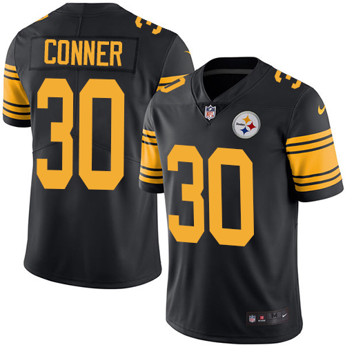 Pittsburgh Steelers #30 James Conner Black Men's Stitched Limited Rush Jersey Men's cheap jerseys for sale - CheapJerseys.Shop
