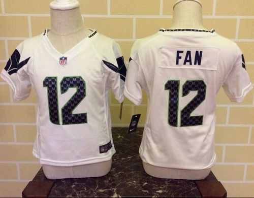 Toddler Seahawks #12 Fan White Stitched Elite Jersey cheap jerseys for sale - CheapJerseys.Shop