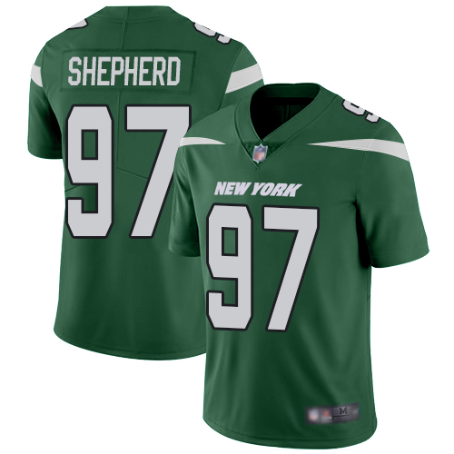New York Jets #97 Nathan Shepherd Green Team Color Men's Stitched Vapor Untouchable Limited Jersey Men's cheap jerseys for sale - CheapJerseys.Shop