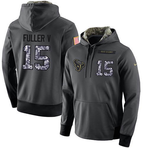 Men's Houston Texans #15 Will Fuller V Stitched Black Anthracite Salute To Service Player Performance Hoodie cheap jerseys for sale - CheapJerseys.Shop