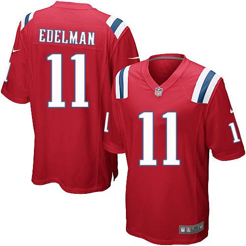 Patriots #11 Julian Edelman Red Alternate Youth Stitched Elite Jersey cheap jerseys for sale - CheapJerseys.Shop