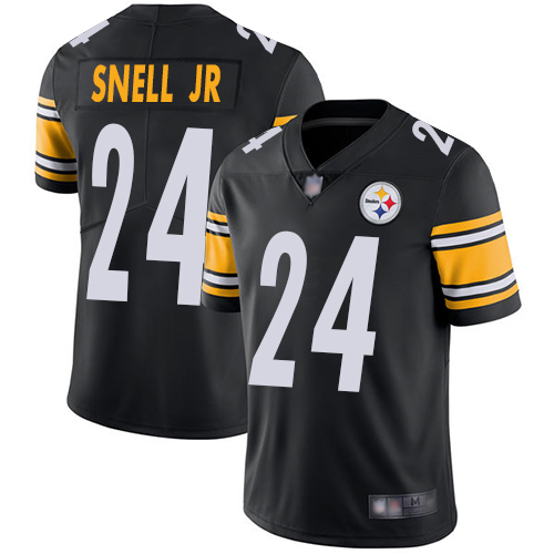 Pittsburgh Steelers #24 Benny Snell Jr. Black Team Color Youth Stitched Vapor Untouchable Limited Jersey Youth cheap jerseys for sale - CheapJerseys.Shop