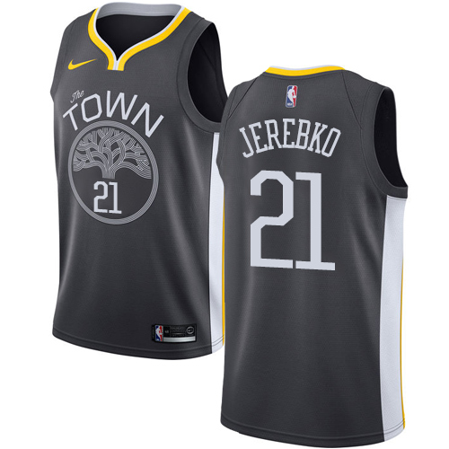 Golden State Warriors #21 Jonas Jerebko Black Swingman Statement Edition Jersey Mens cheap jerseys for sale - CheapJerseys.Shop