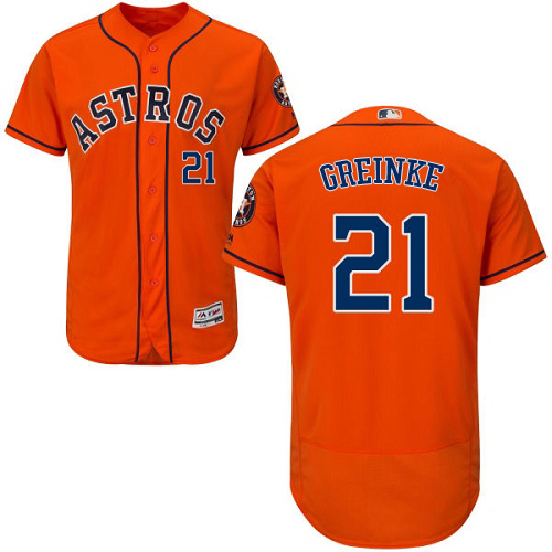 Houston Astros #21 Zack Greinke Orange Flexbase Authentic Collection Stitched Jersey Men's cheap jerseys for sale - CheapJerseys.Shop